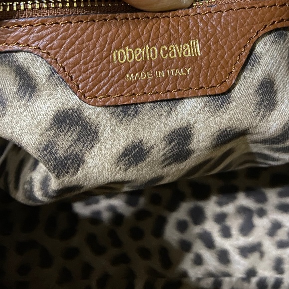 Roberto Cavalli Round Leather Satchel - Picture 9 of 15